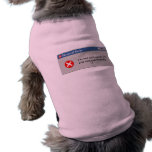 Not User-friendly doggie shirt! pet clothing