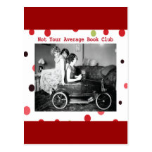 Not your average book club postcard