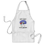 Not Zany Just Brainy (Brain Anatomy Humour) aprons