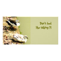 NoTalk Photo Greeting Card