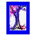 Note card- abstract tree
