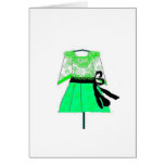 Note card fashion dress