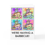 Note Card, Greeting Card - Pop Art Hot Dog with Ch