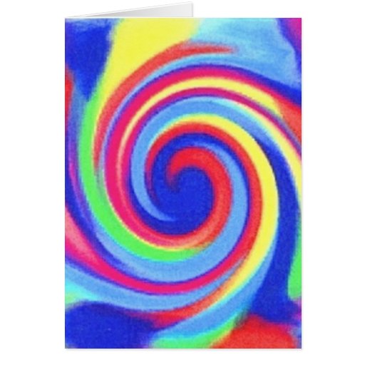 note card with rainbowswirl