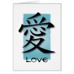 Note Cards Chinese Symbol For Love On Water