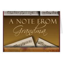 Note from grandma greeting cards