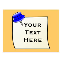 Note on a Cork Board Postcard