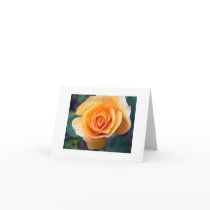 Notecard : Peach Rose