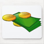 Notes and coins mousepad