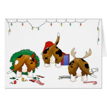 Nothin' Butt A Basset Christmas Card