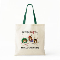 Nothin' Butt A Beagle Christmas Tote Bags