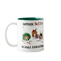 Nothin' Butt A Beagle Christmas Coffee Mug
