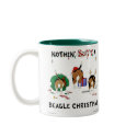 Nothin' Butt A Beagle Christmas mugs