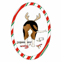 Nothin' Butt A Beagle Christmas Ornament Photo Cutout