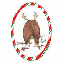 Nothin' Butt A Beardie Christmas Ornament Photo Cutouts