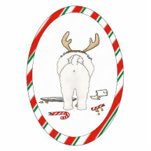 Nothin' Butt A Bichon Christmas Ornament Cut Outs