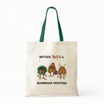 Nothin' Butt A Bloodhound Christmas Bag