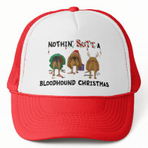 Nothin' Butt A Bloodhound Christmas Mesh Hats
