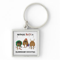 Nothin' Butt A Bloodhound Christmas Keychains