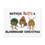Nothin' Butt A Bloodhound Christmas postcards