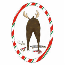 Nothin' Butt A Boxer Christmas Ornament Cut Out