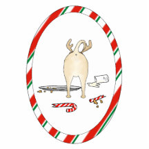 Nothin' Butt A Chihuahua Christmas Ornament Cut Out