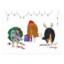 Nothin' Butt A Collie Christmas Postcards