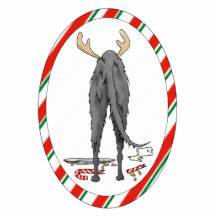 Nothin' Butt A Deerhound Christmas Ornament Photo Cutout