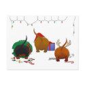 Nothin' Butt A Doxie Christmas postcards