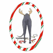 Nothin' Butt A Greyhound Christmas Ornament Photo Cut Out