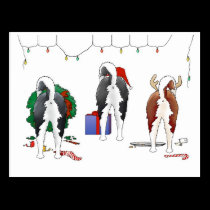 Nothin' Butt A Husky Christmas postcards