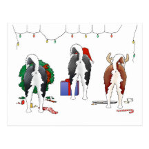 Nothin' Butt A Husky Christmas Postcards