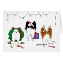 Nothin' Butt A Papillon Christmas Greeting Cards