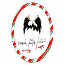 Nothin' Butt A Papillon Christmas Ornament Photo Cutouts