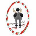 Nothin' Butt A Poodle Christmas Ornament photo sculptures