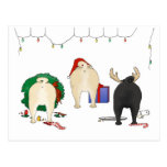 Nothin' Butt A Pug Christmas Post Card