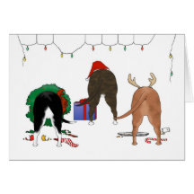 Nothin' Butt A Staffie Christmas Greeting Card