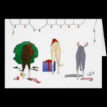 Nothin' Butt A Whippet Christmas cards