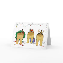 Nothin' Butt An Airedale Christmas Greeting Card