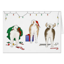 Nothin' Butt An Akita Christmas Greeting Card