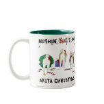 Nothin' Butt An Akita Christmas mugs