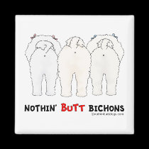 Nothin' Butt Bichons magnets