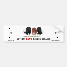 Nothin' Butt Border Collies Bumper Sticker