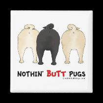 Nothin' Butt Pugs magnets