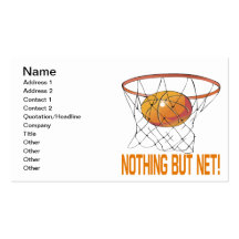 Nothing But Net Business Card Template