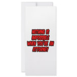 Nothing Is Impossible...Attorney Custom Rack Cards