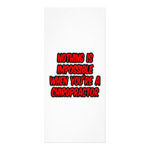 Nothing Is Impossible...Chiropractor Full Color Rack Card