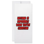 Nothing Is Impossible...Christian rack cards