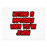 Nothing Is Impossible...Jewish Personalized Announcement