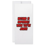 Nothing Is Impossible...Jewish rack cards